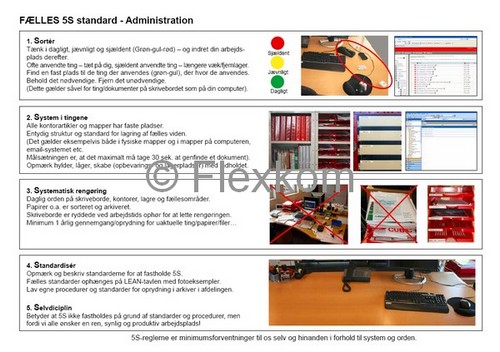5S standard i Lean Administration
